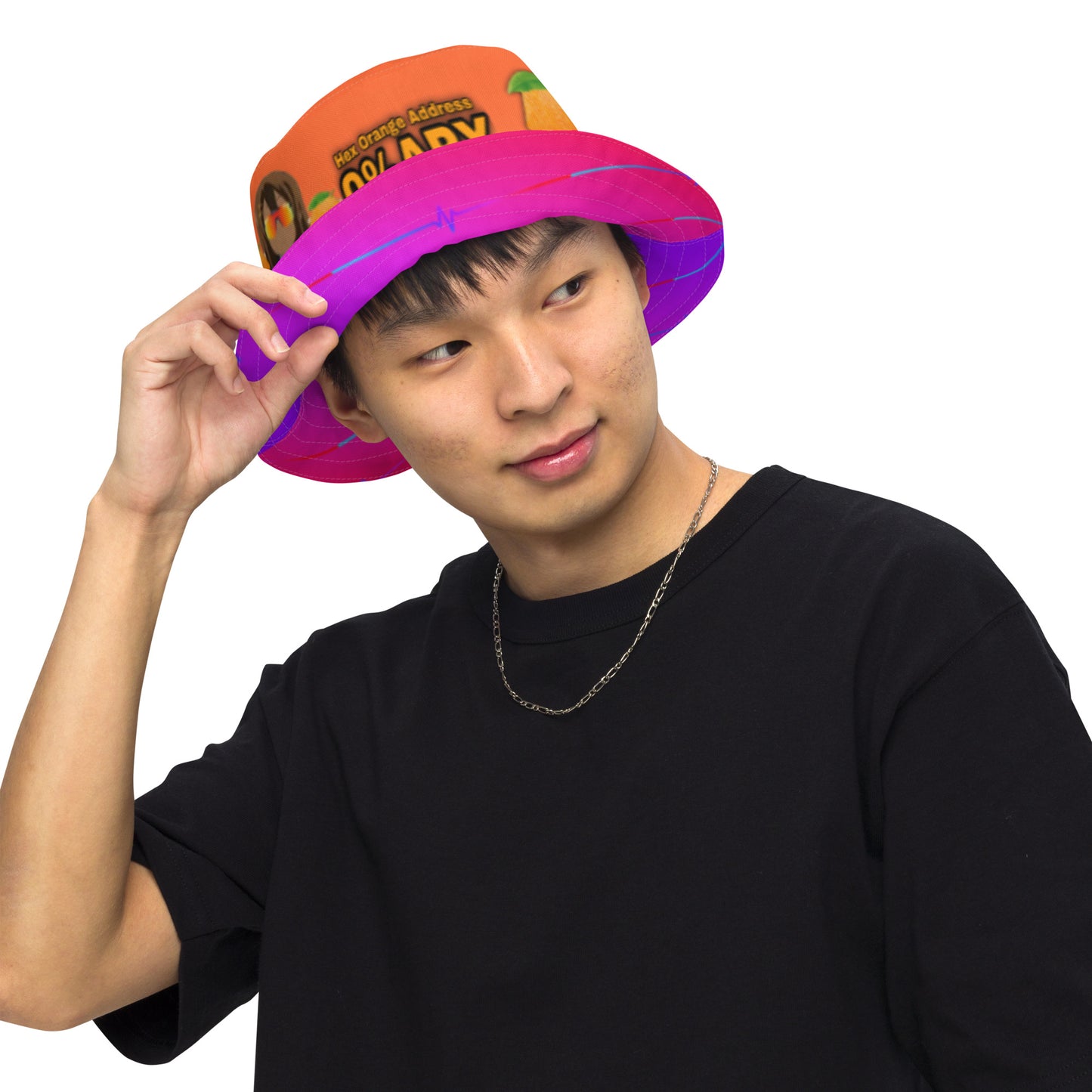 Hex Orange 0%APY/PulseChain Reversible bucket hat