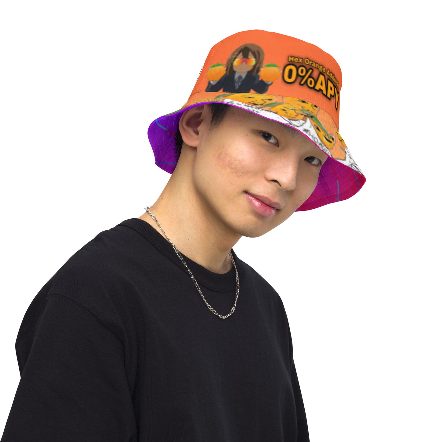 Hex Orange 0%APY/PulseChain Reversible bucket hat